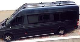 Mercedes Sprinter W906 2006–2018 Shark dakrails (zwarte voeten) foto 1