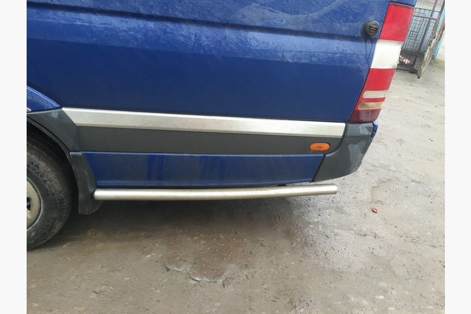 Mercedes Sprinter W906 2006–2018 Sidebars achter het achterwiel (2 st., RVS) Lange wielbasis, 70 mm Foto 6