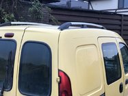 Renault Kangoo 1998–2008 Chromen dakrails Standaard basis, kunststof voeten foto 1