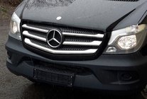 Mercedes Sprinter W906 2006–2018 RVS grillelijsten (2013↗) OmsaLine - Italiaans roestvrij staal foto 1
