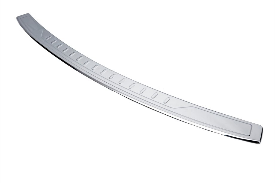 Volkswagen Caddy 2004–2010 Achterbumper beschermplaat met omgezette rand (Carmos V1, staal) Image