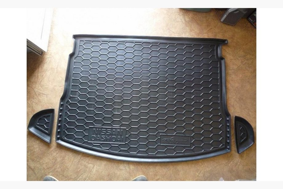 Nissan Qashqai 2007–2010 Bagageruimtemat voor volwaardig reservewiel (Autogumm, kunststof) Image