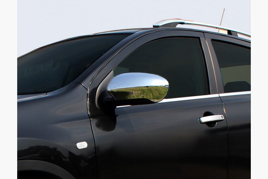 Nissan Qashqai 2010–2014 Chromen spiegelkappen Carmos (set van 2, kunststof) Image
