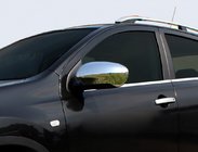 Nissan Qashqai 2010–2014 Chromen spiegelkappen Carmos (set van 2, kunststof) foto 1