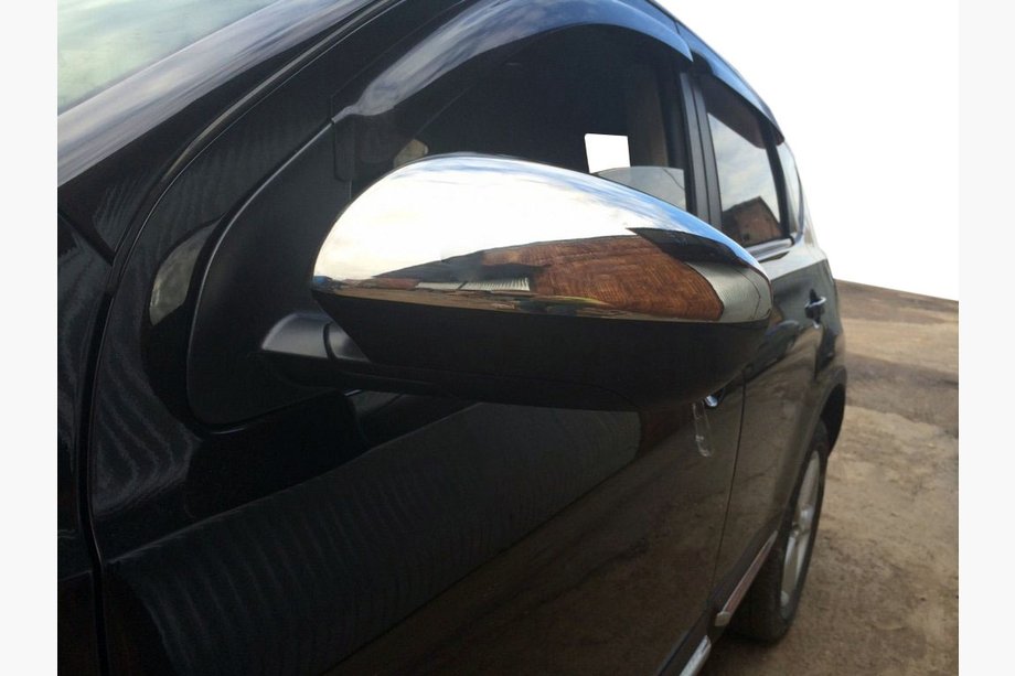 Nissan Qashqai 2007–2010 RVS spiegelkappen (2 stuks) Foto 11
