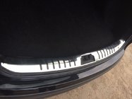 Nissan Qashqai 2010–2014 RVS beschermlijst voor binnenzijde bagageruimte (met rubberen inzetstukken) foto 1