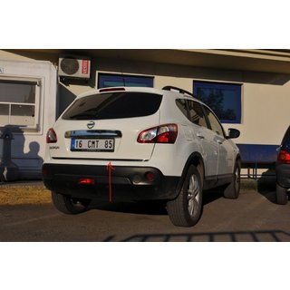 RVS randlijst voor kofferklep Nissan Qashqai 2010–2014 foto 2
