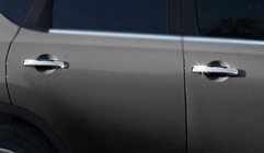 Nissan Qashqai 2007–2010 Deurgreep covers (set 4 stuks, RVS) foto 3
