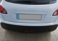 Nissan Qashqai 2007–2010 OmsaLine rvs chromen achterbumperbeschermer Hoogglans, Standaard basis foto 1