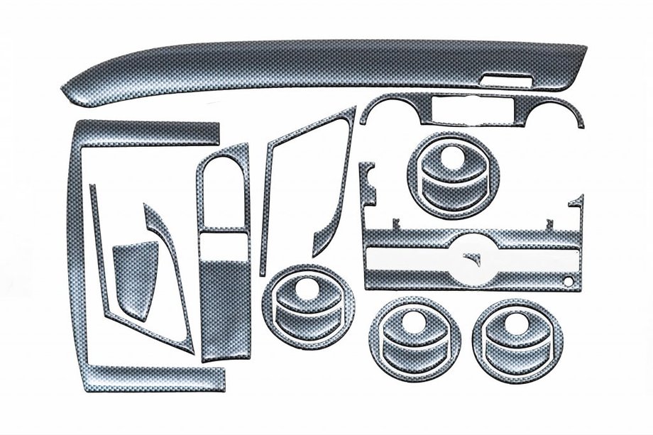 Chevrolet Aveo T250 2005–2011 Dashboardpanelen (grote set) Aluminium Image