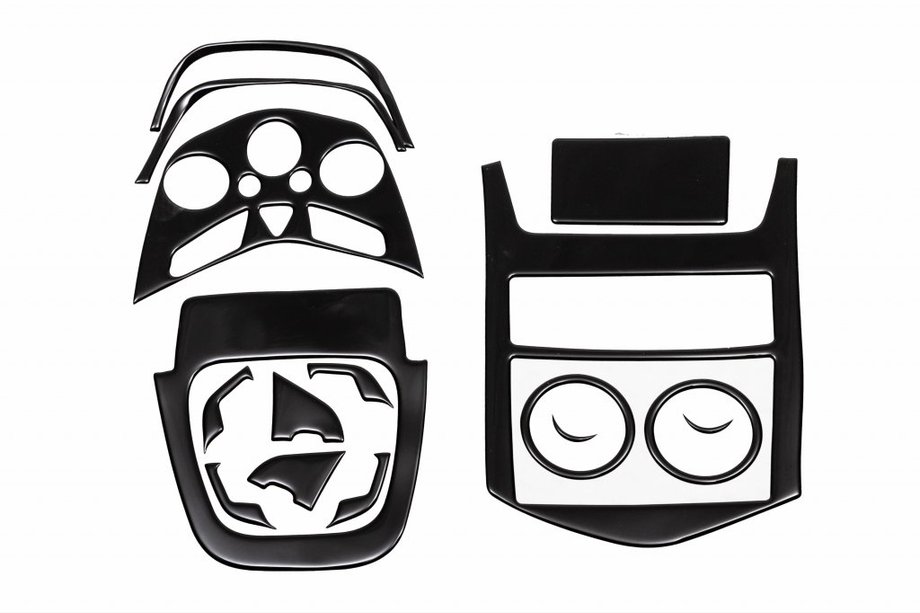 Chevrolet Aveo T300 2011–2020 Dashboard sierlijsten Pianozwart Image