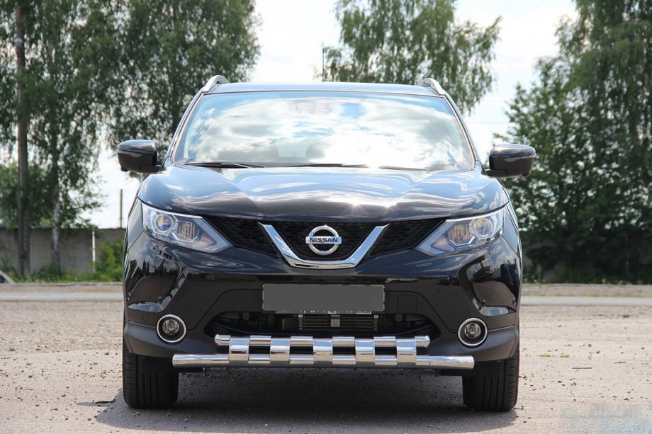 Nissan Qashqai 2014–2021 Voorbeschermbeugel ST015 (RVS) Foto 2