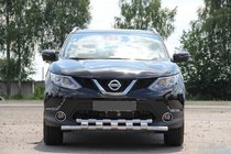 Nissan Qashqai 2007–2010 Voorbeschermbeugel ST015 (RVS) foto 2