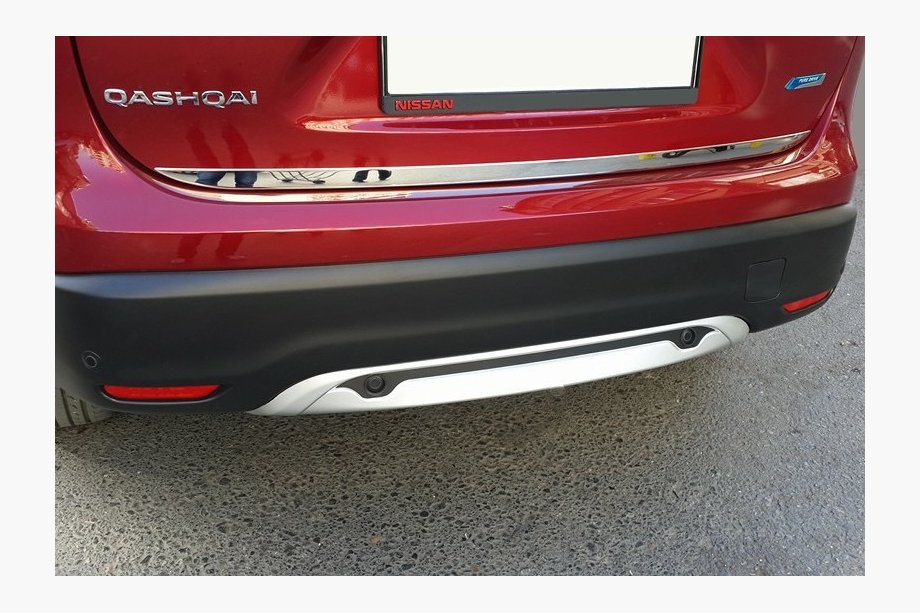 Nissan Qashqai 2014–2021 RVS kofferbakrand OmsaLine - Italiaans roestvrij staal Image