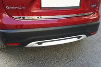 Nissan Qashqai 2014–2021 RVS kofferbakrand OmsaLine - Italiaans roestvrij staal foto 1