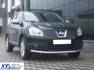 Nissan Qashqai 2007–2010 Voorste beschermbeugel ST008 (RVS) foto 3