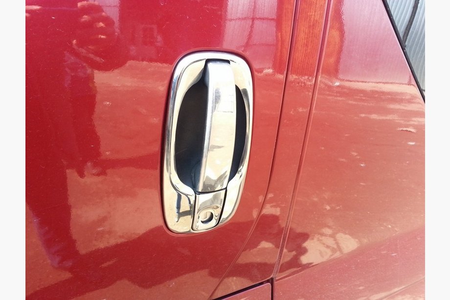 Renault Trafic 2001–2015 RVS deurgreep omlijsting (4 stuks) Foto 3