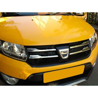 Sierlijsten voor grille variant 2 (set van 4, RVS) Dacia Sandero 2013–2020