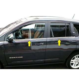 Onderste raamomlijsting (RVS) Jeep Compass 2006–2016 foto 1