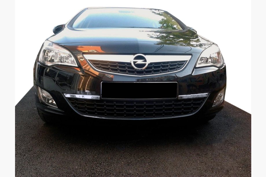 Opel Astra J 2009–2015 RVS beschermkap voor voorbumperhoek Image