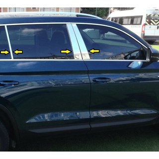 Deurstijllijsten (RVS) Skoda Kodiaq 2016–2023 foto 2