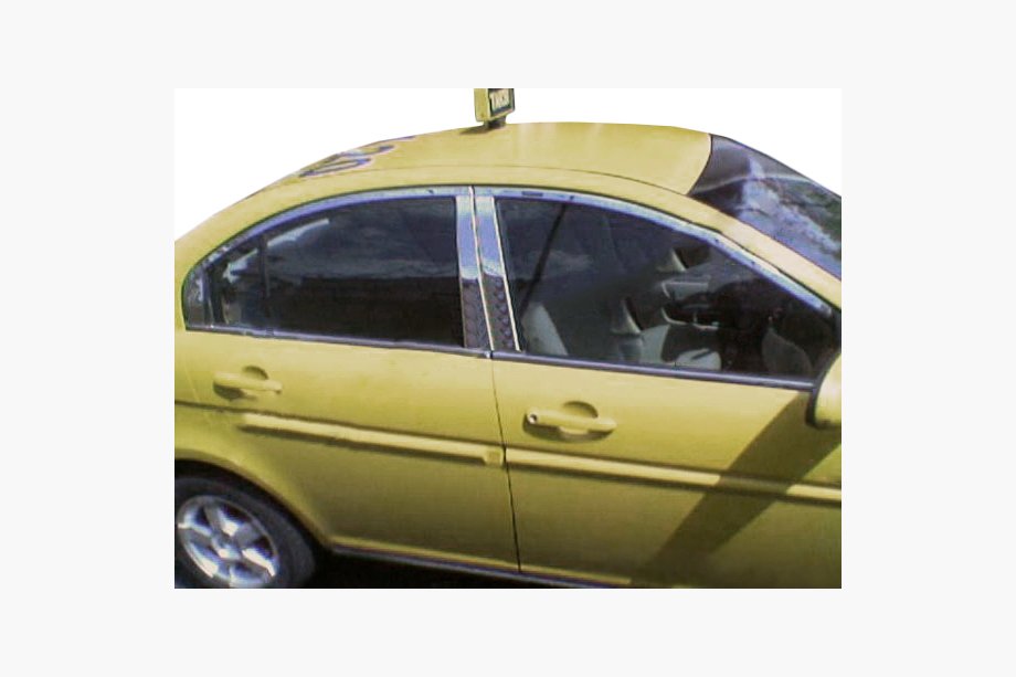 Hyundai Accent 2006–2010 Deurstijllijsten (RVS) Image