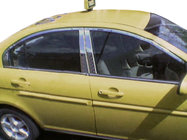 Hyundai Accent 2006–2010 Deurstijllijsten (RVS) foto 1