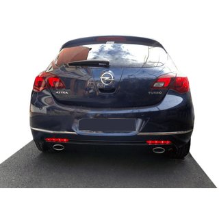RVS achterbumperrandbeschermer Opel Astra J 2009–2015
