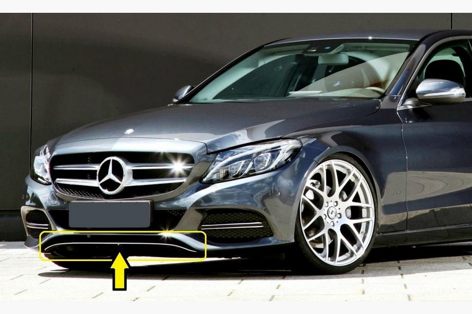 Mercedes C-klasse W205 2014–2021 RVS bumperbeschermer Image