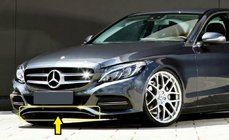 Mercedes C-klasse W205 2014–2021 RVS bumperbeschermer foto 1