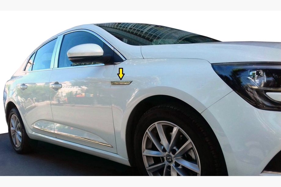 Renault Megane IV 2016–2025 Spatbordverbreders 2016-2020 (RVS) Image