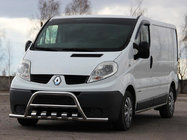 Renault Trafic 2001–2015 Bullbar met koplampbeschermers WT003-15 (RVS) foto 1