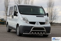 Renault Trafic 2001–2015 Bullbar met koplampbeschermers WT003-15 (RVS) foto 3