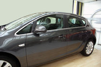 Opel Astra J 2009–2015 Complete raamlijsten set (HB, 12-delig, RVS) foto 1