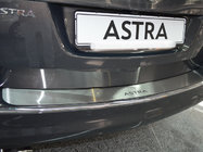 Opel Astra J 2009–2015 Achterbumperbeschermer Natanika (RVS) foto 1
