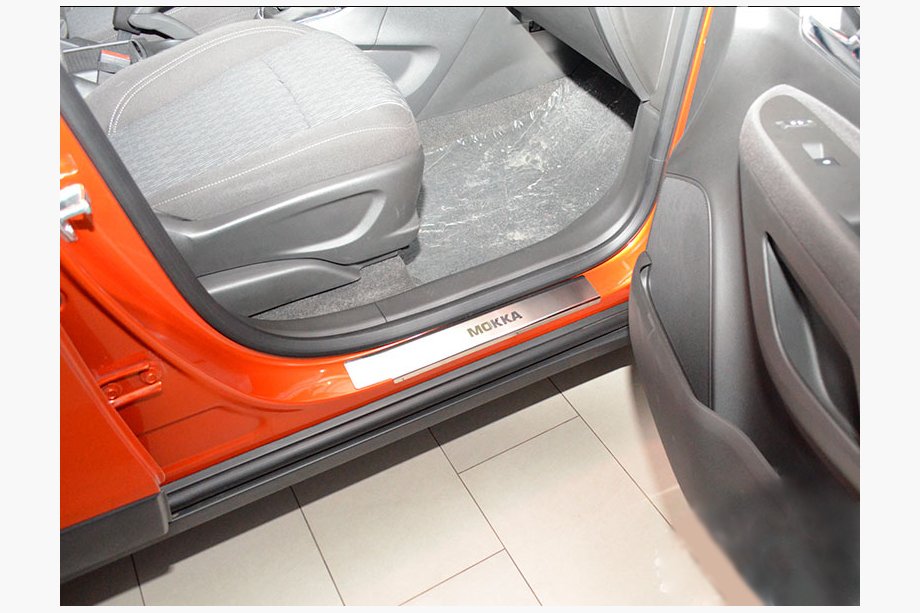 Opel Mokka 2012–2021 Nataniko RVS dorpellijsten (set van 4) Standaard - Lohmann-tape, 0,5 mm Image