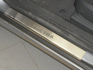 Opel Vectra C 2002–2008 Nataniko RVS dorpellijsten (set van 4) Standaard - Lohmann-tape, 0,5 mm foto 1
