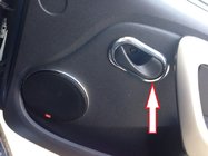 Renault Duster 2008–2017 Carmos afdekplaatjes voor binnenhandgrepen (4 stuks, RVS) foto 2
