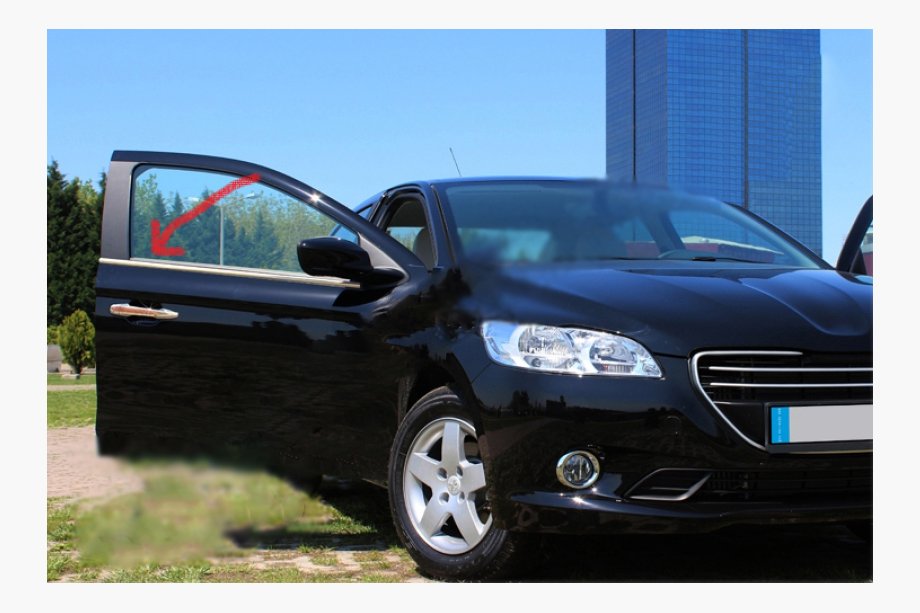 Peugeot 3008 2008–2016 Raamomlijsting set (zonder achterste kwartierruit, 6-delig, RVS) Image