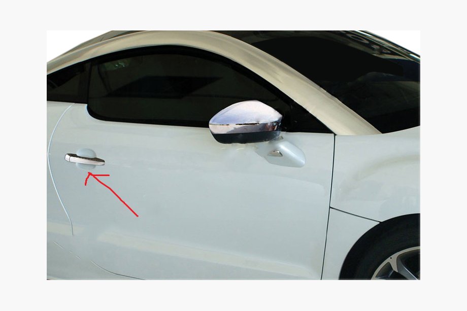 Peugeot RCZ 2010–2015 RVS deurgreep covers (set van 2) Image
