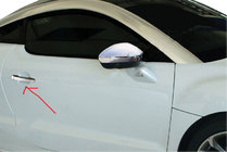 Peugeot RCZ 2010–2015 RVS deurgreep covers (set van 2) foto 1
