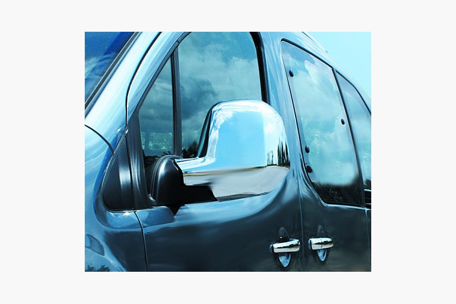 Opel Vivaro 2019– Spiegelkappen (set van 2, kunststof) Zwart chroom Foto 10