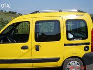 Renault Kangoo 1998–2008 Chromen dakrails Standaard basis, kunststof voeten foto 4