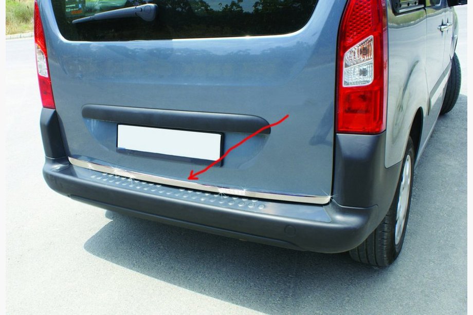 Peugeot Partner Tepee 2008–2018 RVS kofferbakrand Image