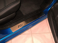 Peugeot 207 2006–2014 Nataniko RVS dorpellijsten (set van 4) foto 1