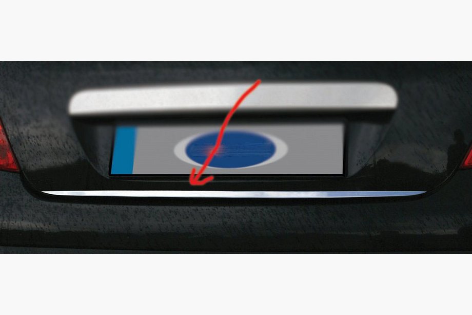 BMW 5 Serie E39 1996–2003 RVS kofferbakrand Image