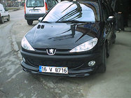 Peugeot 206 1998–2024 Voorbumper onderlip (spuitklaar) foto 2