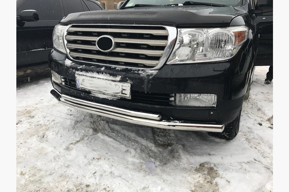 Toyota Land Cruiser 200 2007–2021 Voorste bullbar ST014 (2007-2015, RVS) 60 mm x 60 mm Image