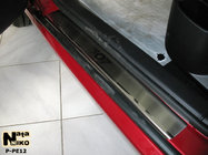 Peugeot 307 2001–2008 Nataniko RVS dorpellijsten (set van 4) Standaard - Lohmann-tape, 0,5 mm foto 1