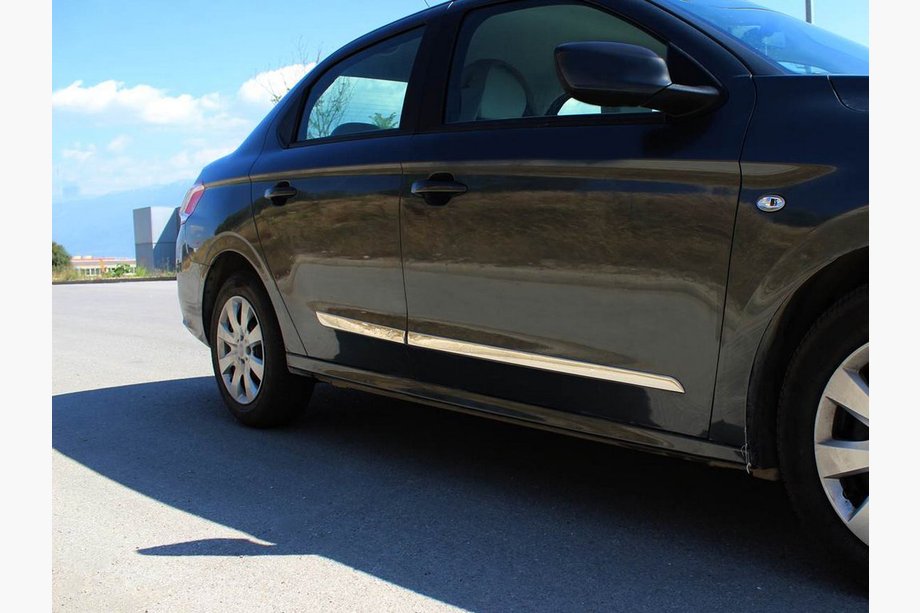 Peugeot 301 2012– Deurstrip (set van 4, RVS) Image